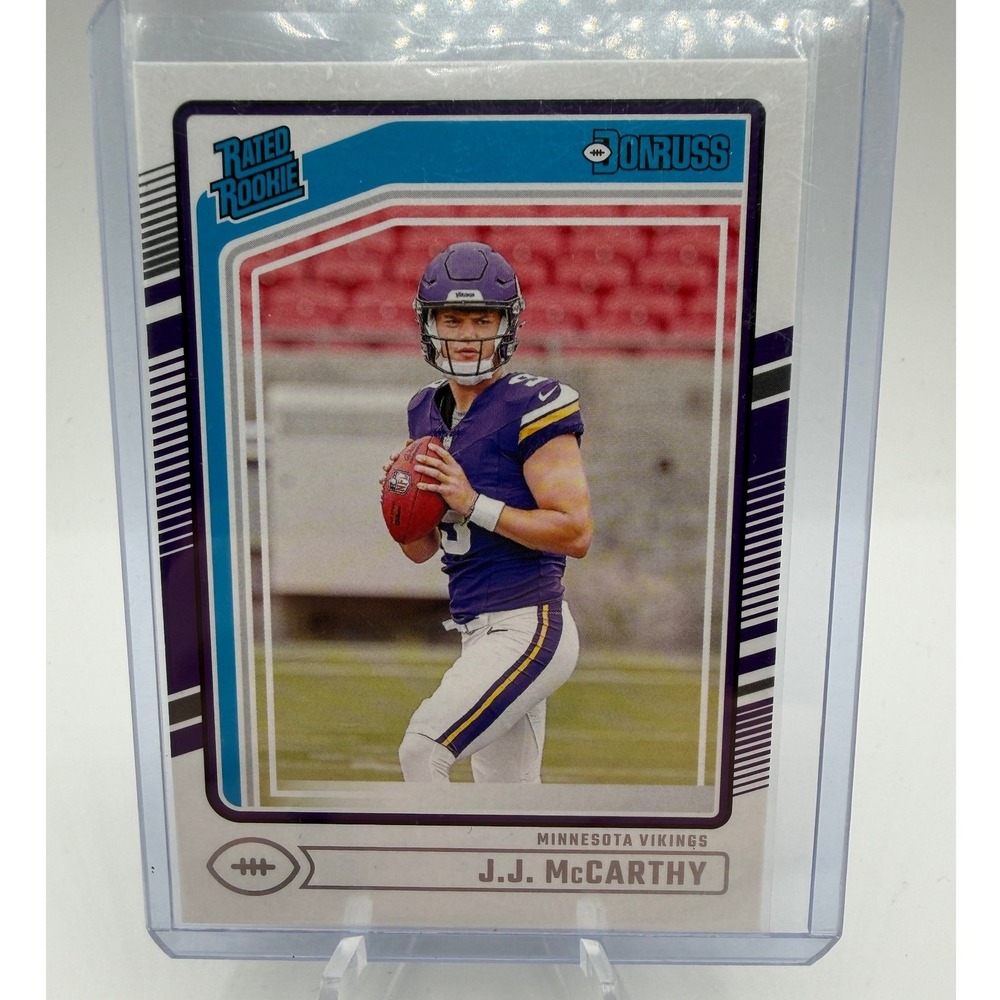 J.J. McCarthy Rated Rookie 2024 Donruss #303 NFL Minnesota Vikings